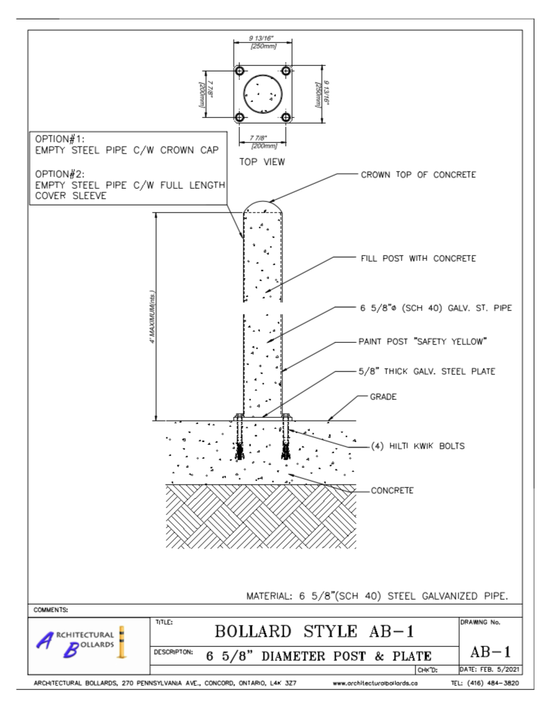 buy bollards canada