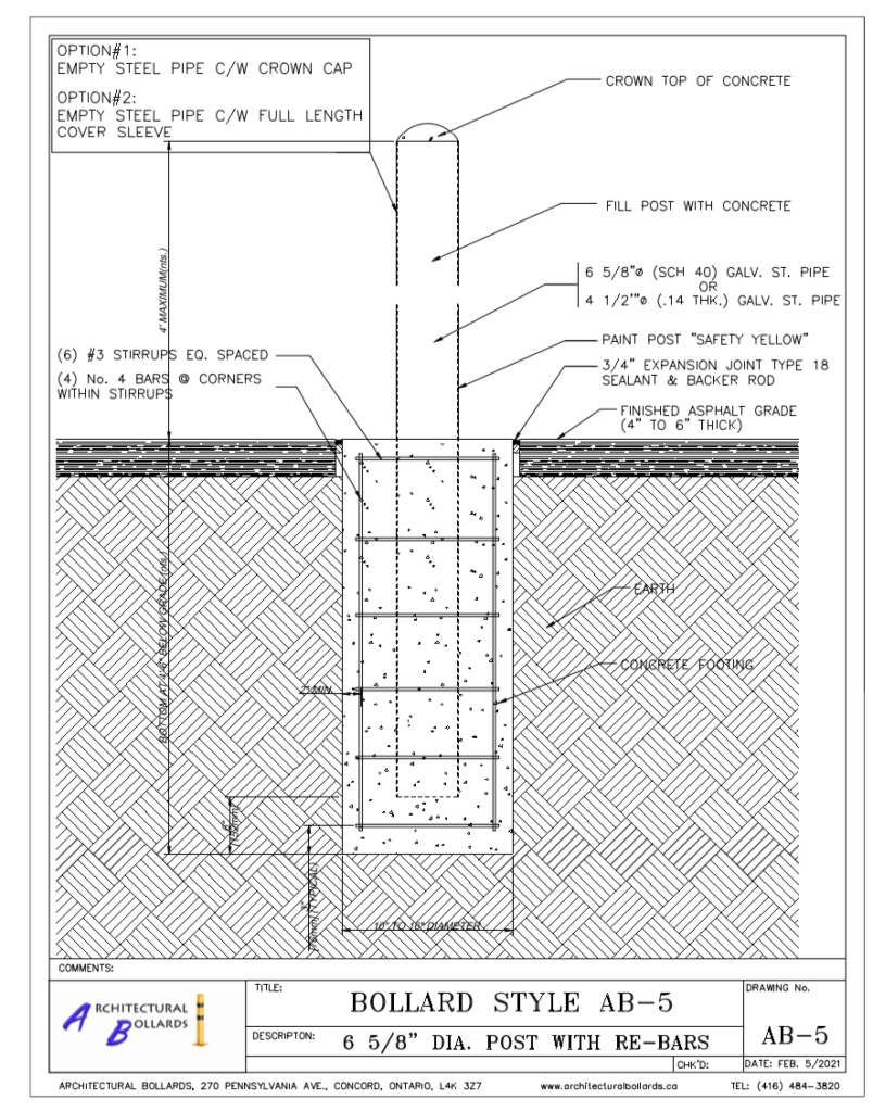 buy architectural bollards canada